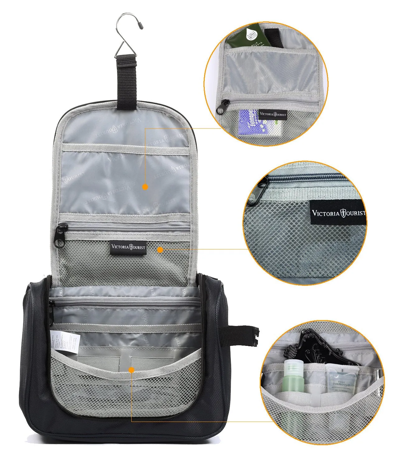Narwey 3005 Waterproof Hanging Travel Toiletry Bag Organizer New Design 2019