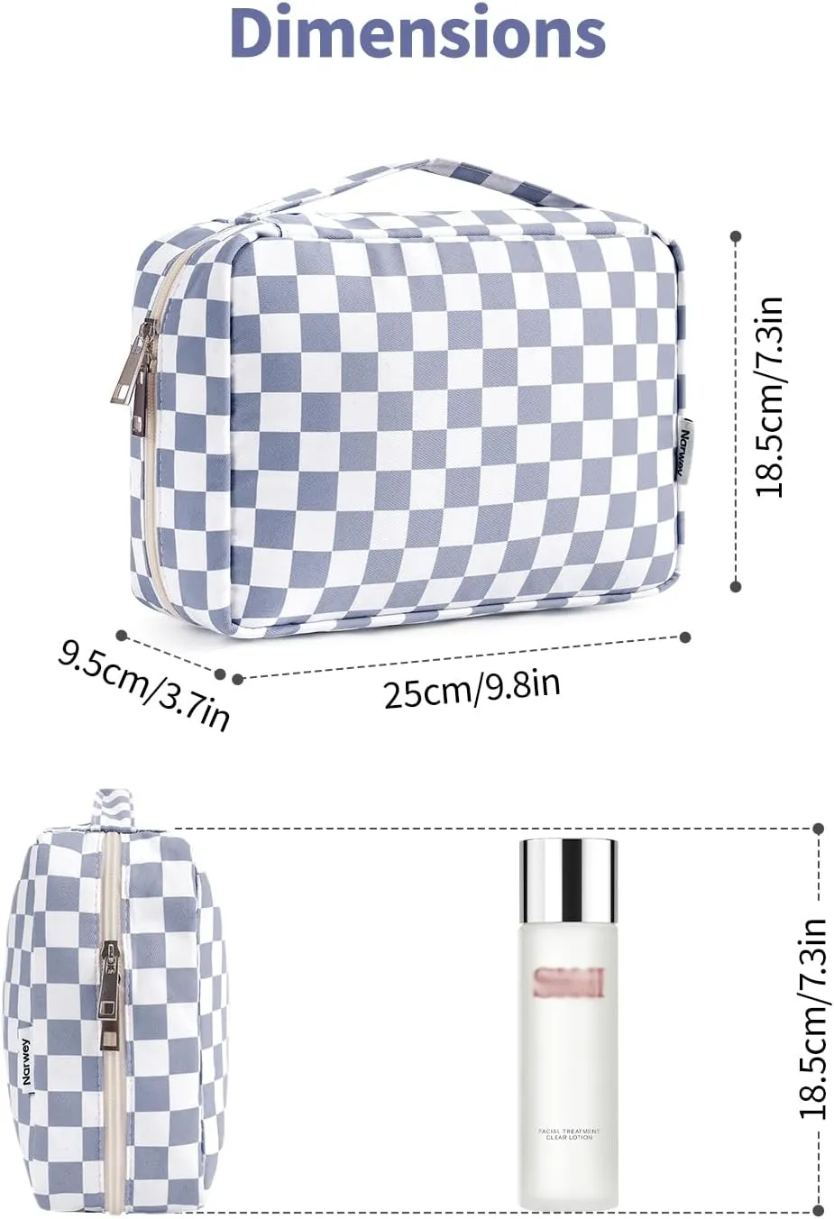 Narwey Hanging Travel Toiletry Bag Cosmetic Make up Organizer for Women and Girls Waterproof