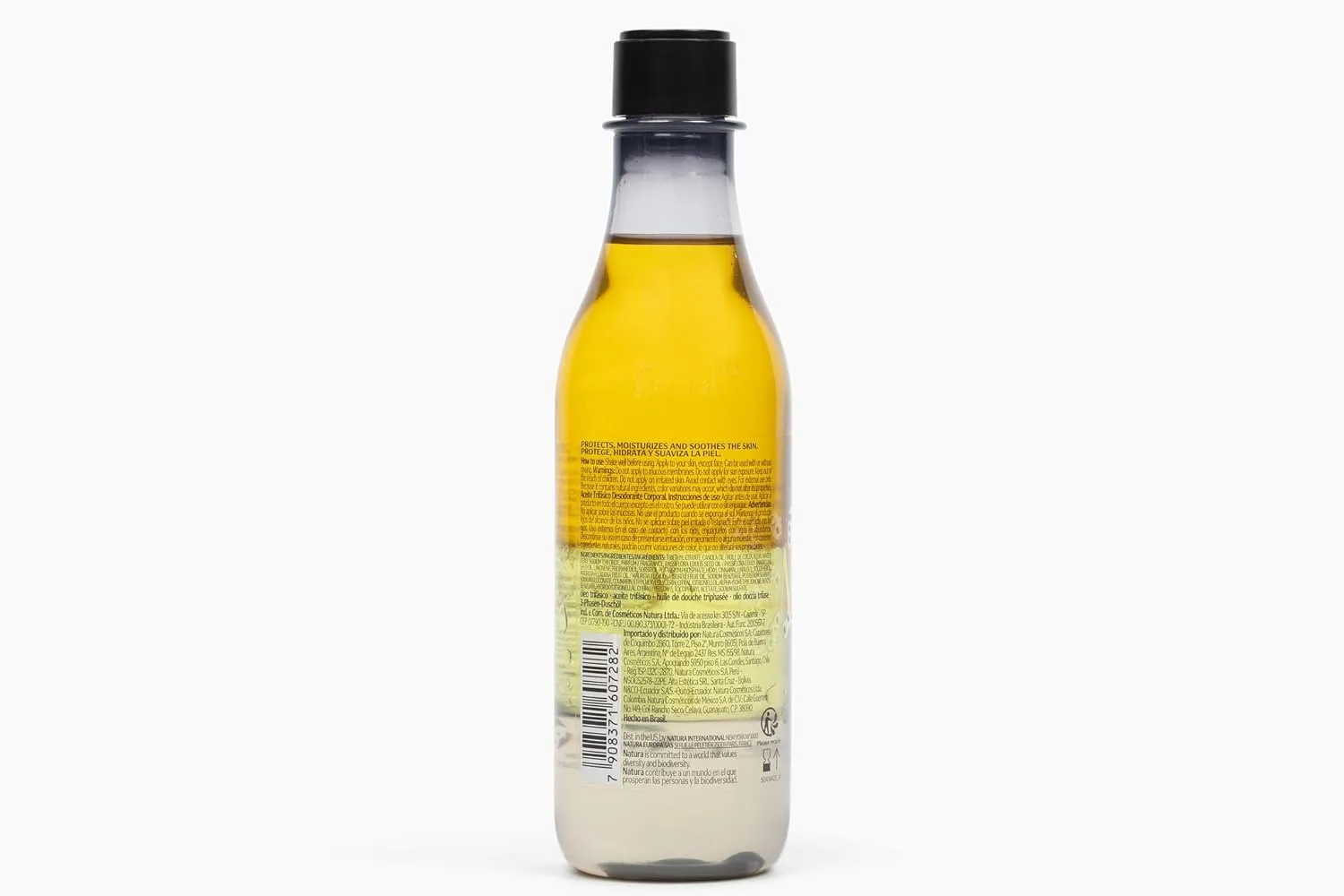 natura - Ekos Maracujá Triple Phase Shower Oil - Calming In-Shower or Bath Oil - Scented - Skin Moisturizer - Vegan Skin Care - Brazilian Beauty Secrets - Self Care - 6.7 fl oz (200ml)