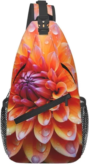Nature Flowers print Crossbody bag, outdoor bag, casual bag, fashionable travel accessories fit everyone