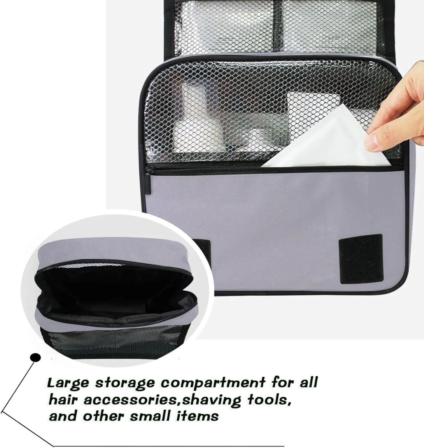 ODAWA Toiletries Bag Mineral Violet Multi Compartment Toiletry Cosmetic Bag Cosmetic Travel Toiletry Organizer for Women