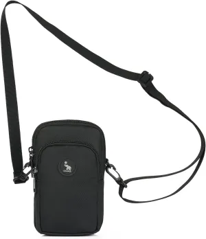 OIWAS Mini Crossbody Bag for Men, Multiple Ways to Carry as Shoulder Waist Pouch Sling Bag for Cell Phone Passport Wallet Mini Messenger Bag Detachable