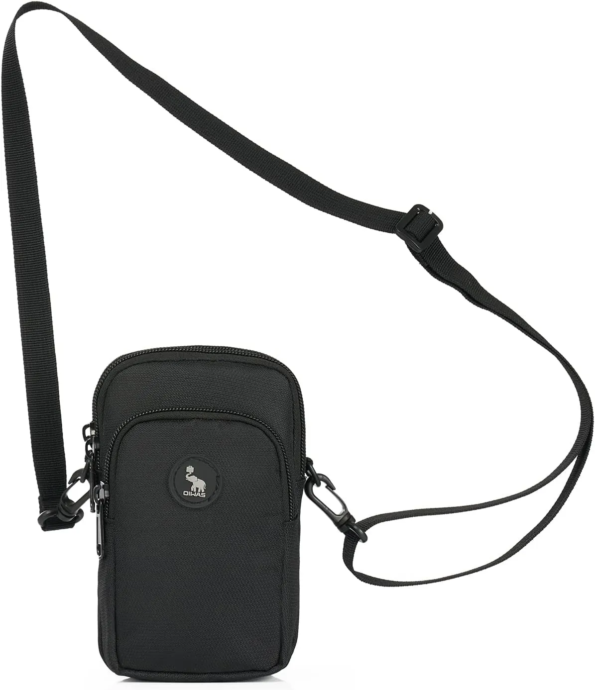 OIWAS Mini Crossbody Bag for Men, Multiple Ways to Carry as Shoulder Waist Pouch Sling Bag for Cell Phone Passport Wallet Mini Messenger Bag Detachable