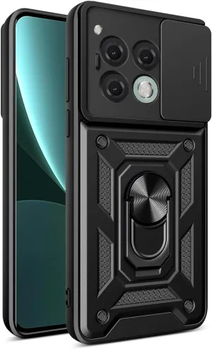 OnePlus 12R Case Shockproof Ring Stand Phone Camera Lens Cover