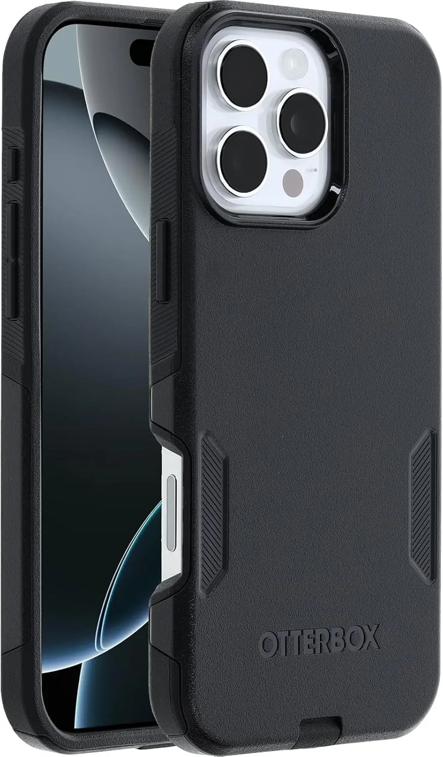 OtterBox iPhone 16 Pro Max Commuter Series Protective Phone Case (Black) Military-Grade Drop Protection, MagSafe Compatible, Shockproof Phone Cover, Slim Fit with Raised Bezel, Non-Retail Packaging