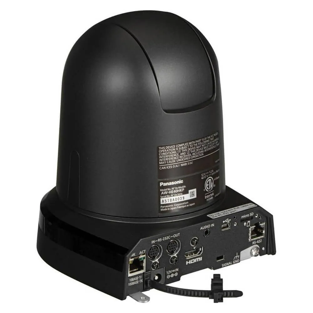 Panasonic AW-HE40H HDMI Output PTZ Camera (Black)