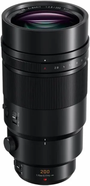 PANASONIC LUMIX G Leica DG ELMARIT Professional Lens, 200mm, F2.8 ASPH., Mirrorless Micro Four Thirds, Power Optical O.I.S., H-ES200, Includes 1.4X Teleconverter DMW-TC14, (USA Black)