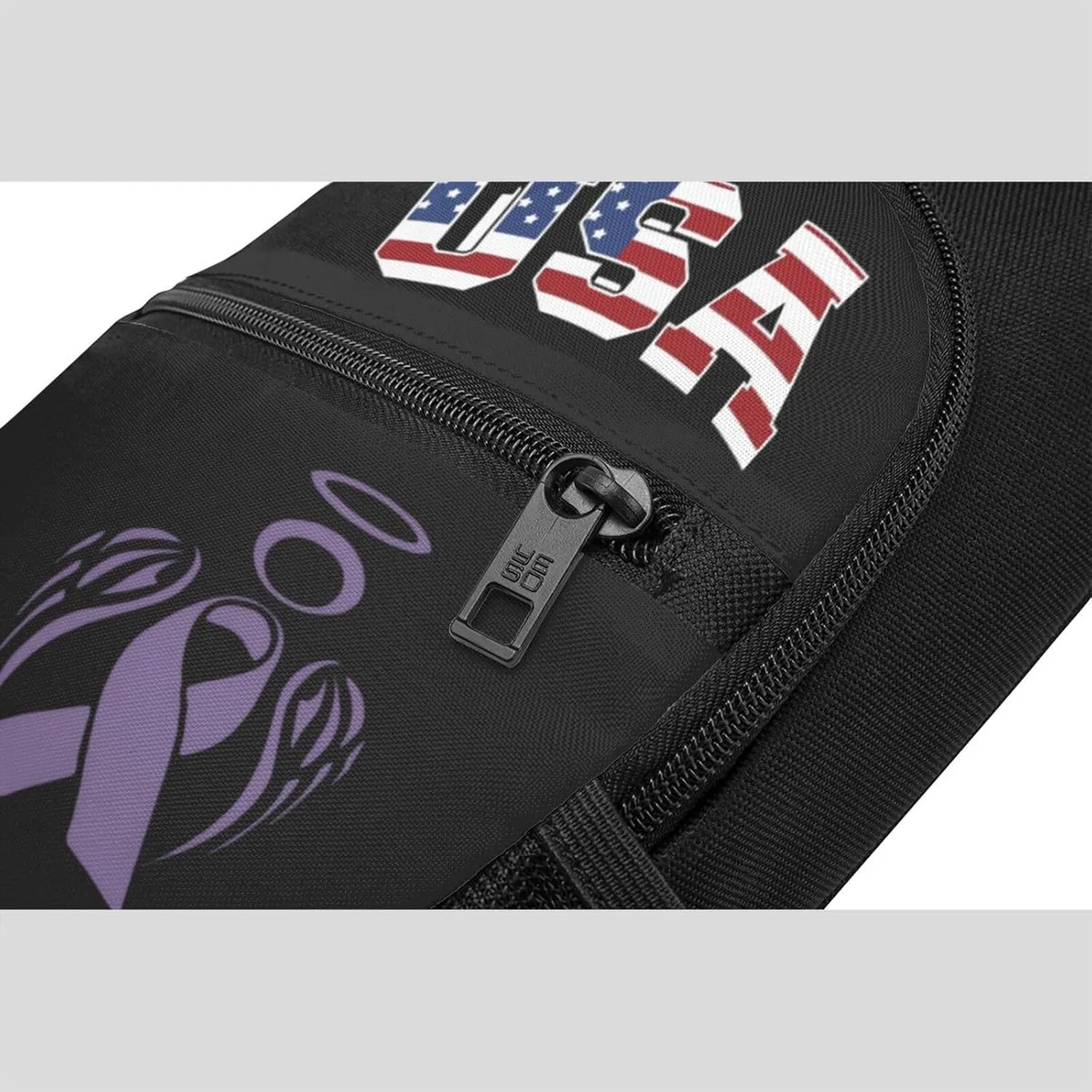 Pancreatic Cancer Awareness Purple,Casual one-shoulder crossbody chest bag, fashionable crossbody chest bag