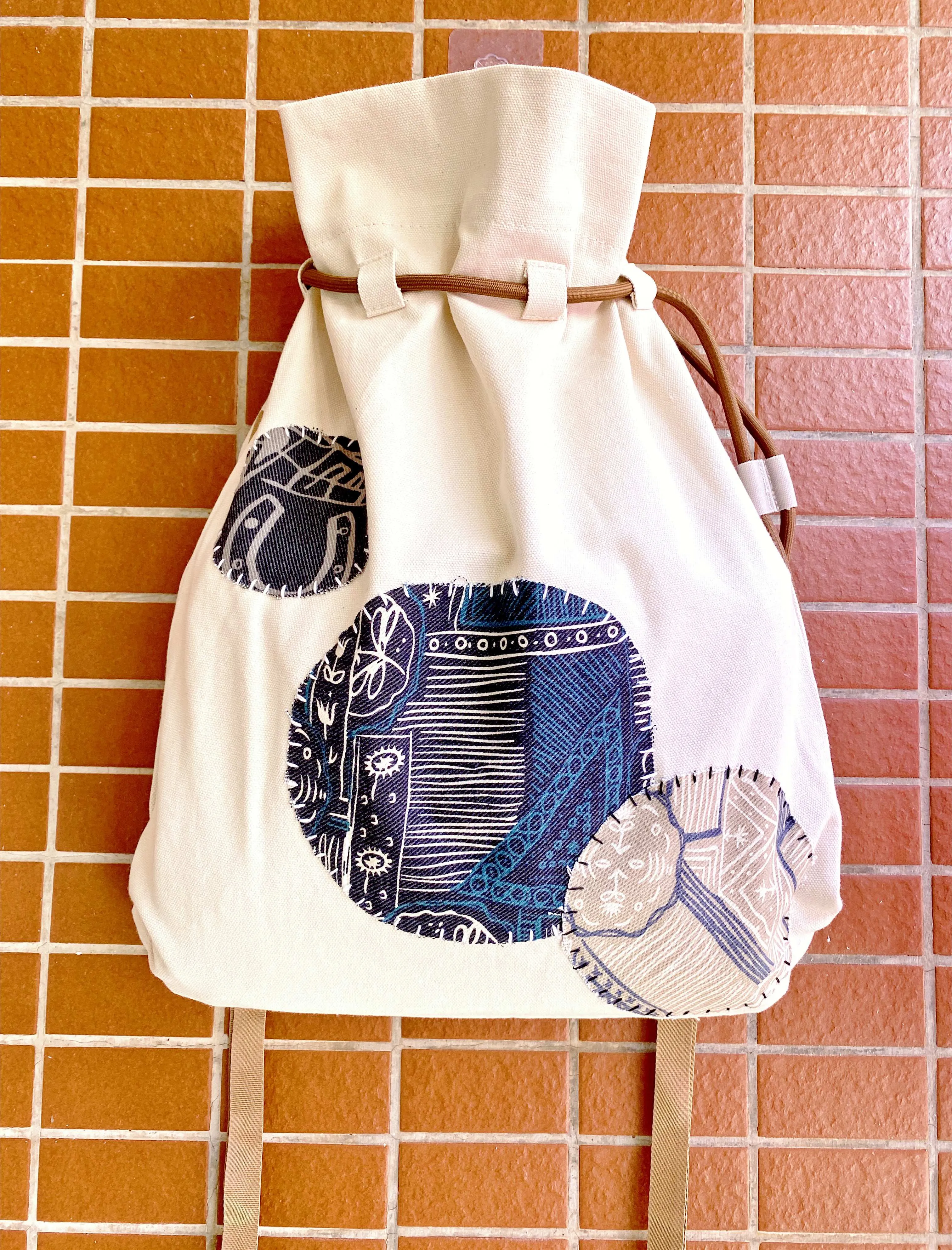 Patchwork Canvas Backpack