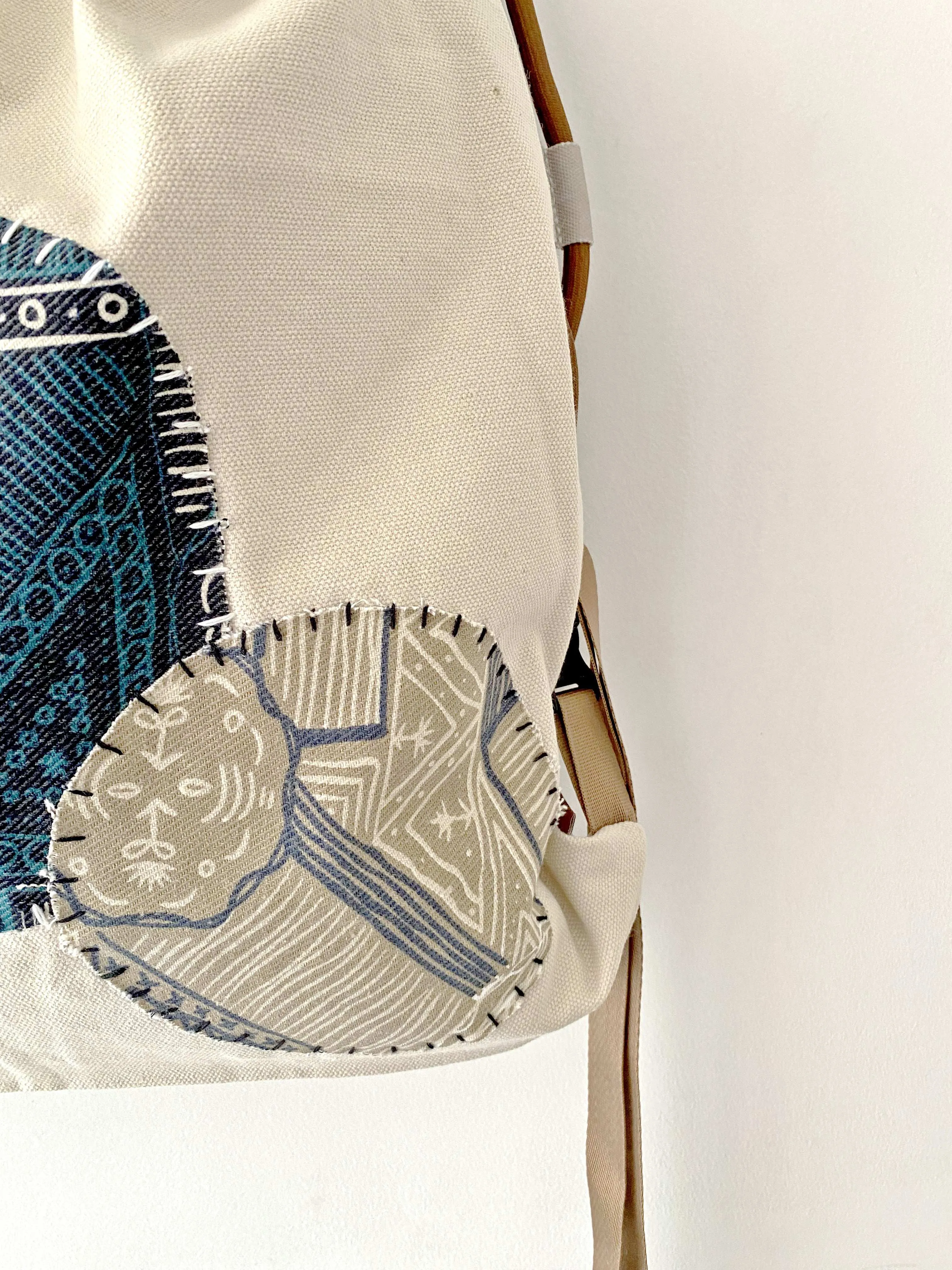 Patchwork Canvas Backpack