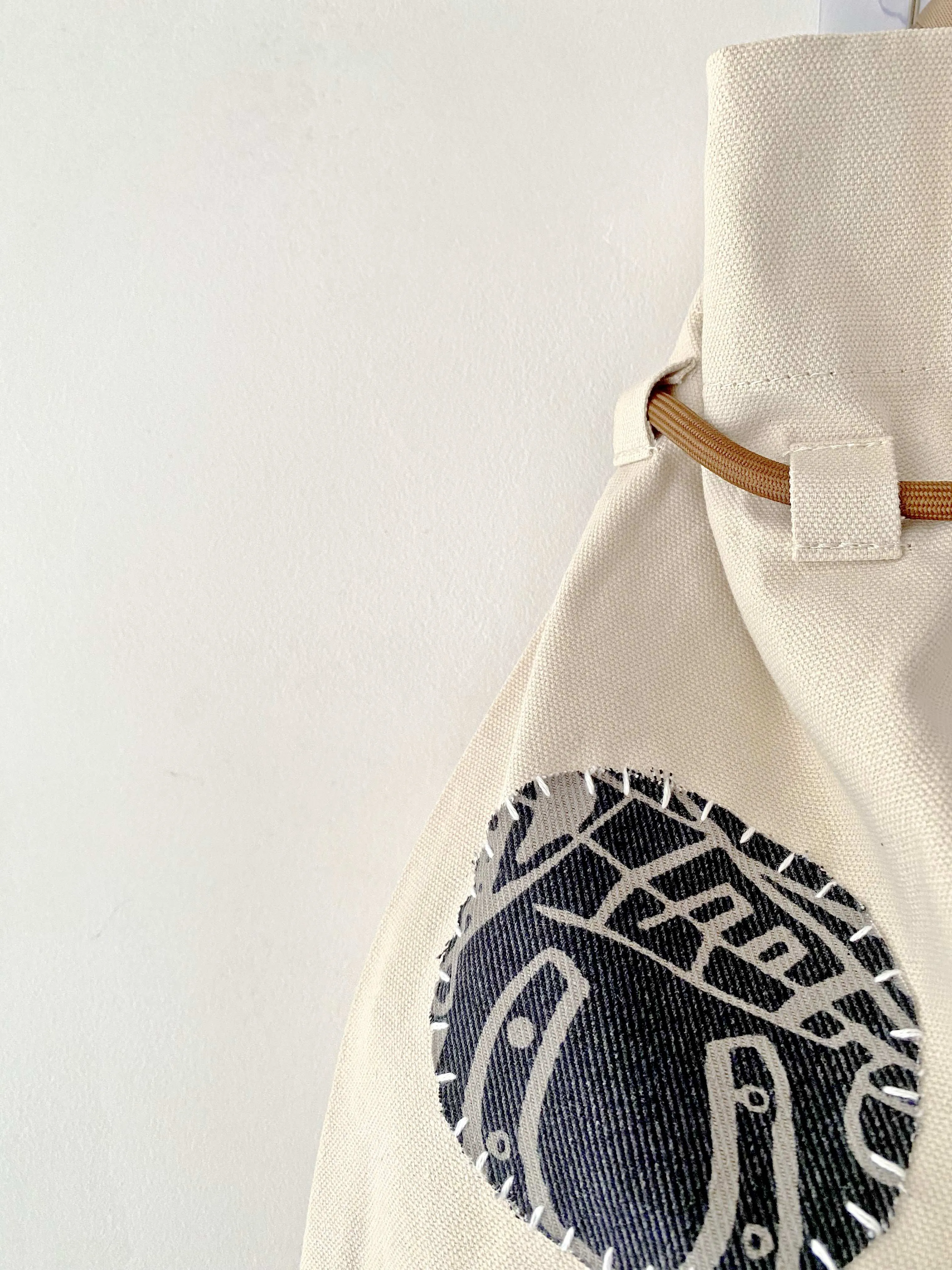 Patchwork Canvas Backpack