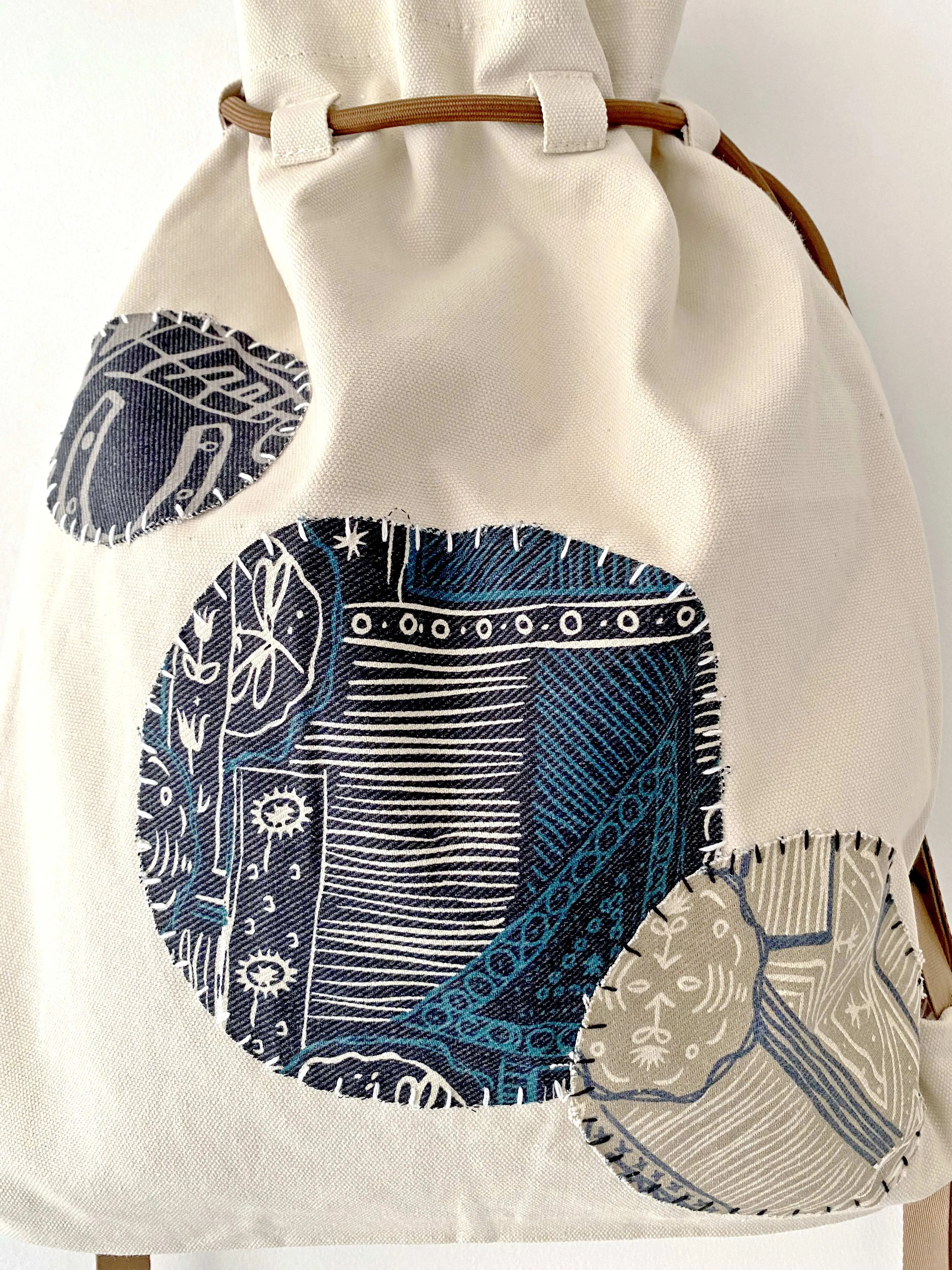 Patchwork Canvas Backpack