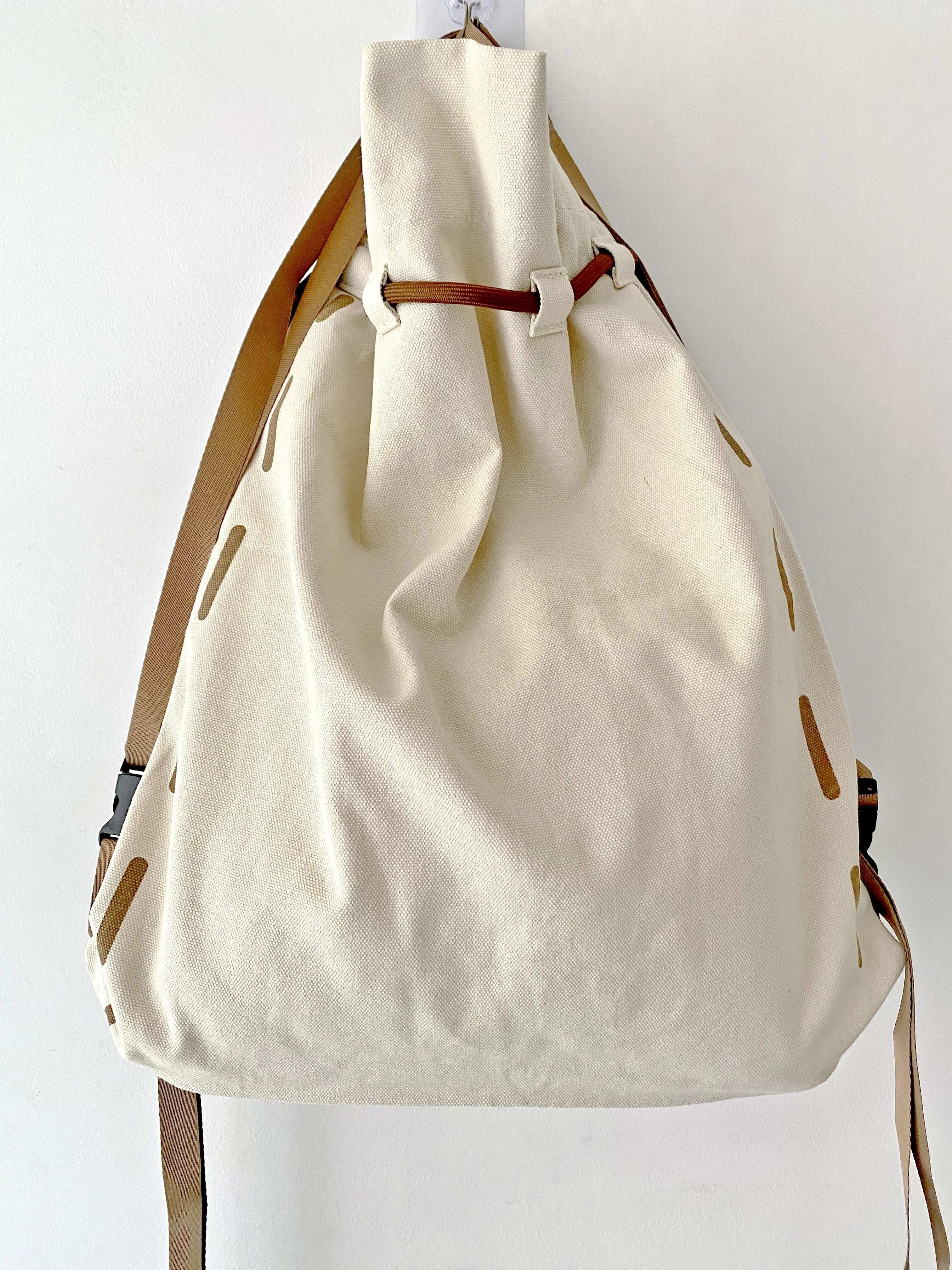 Patchwork Canvas Backpack
