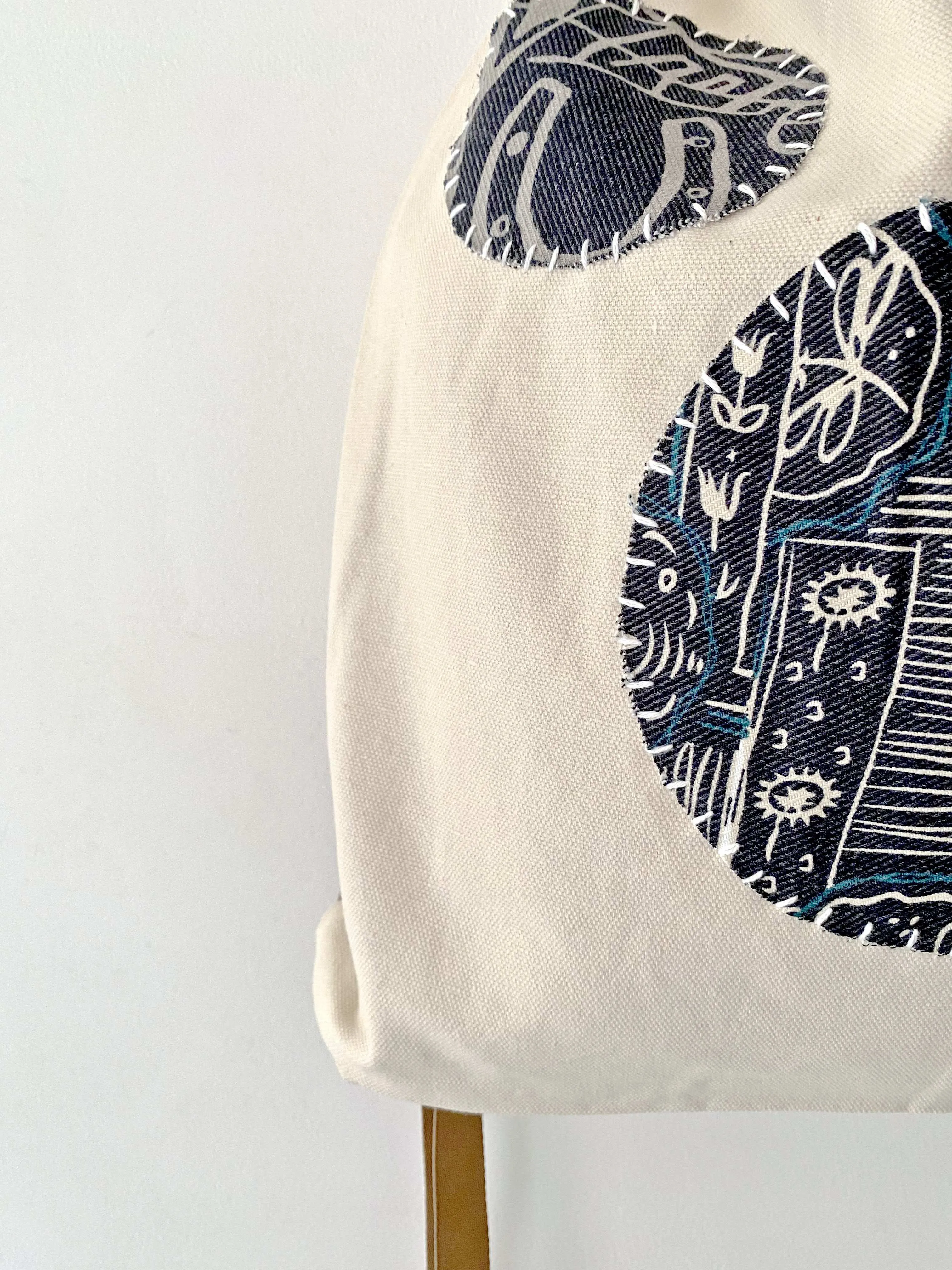 Patchwork Canvas Backpack