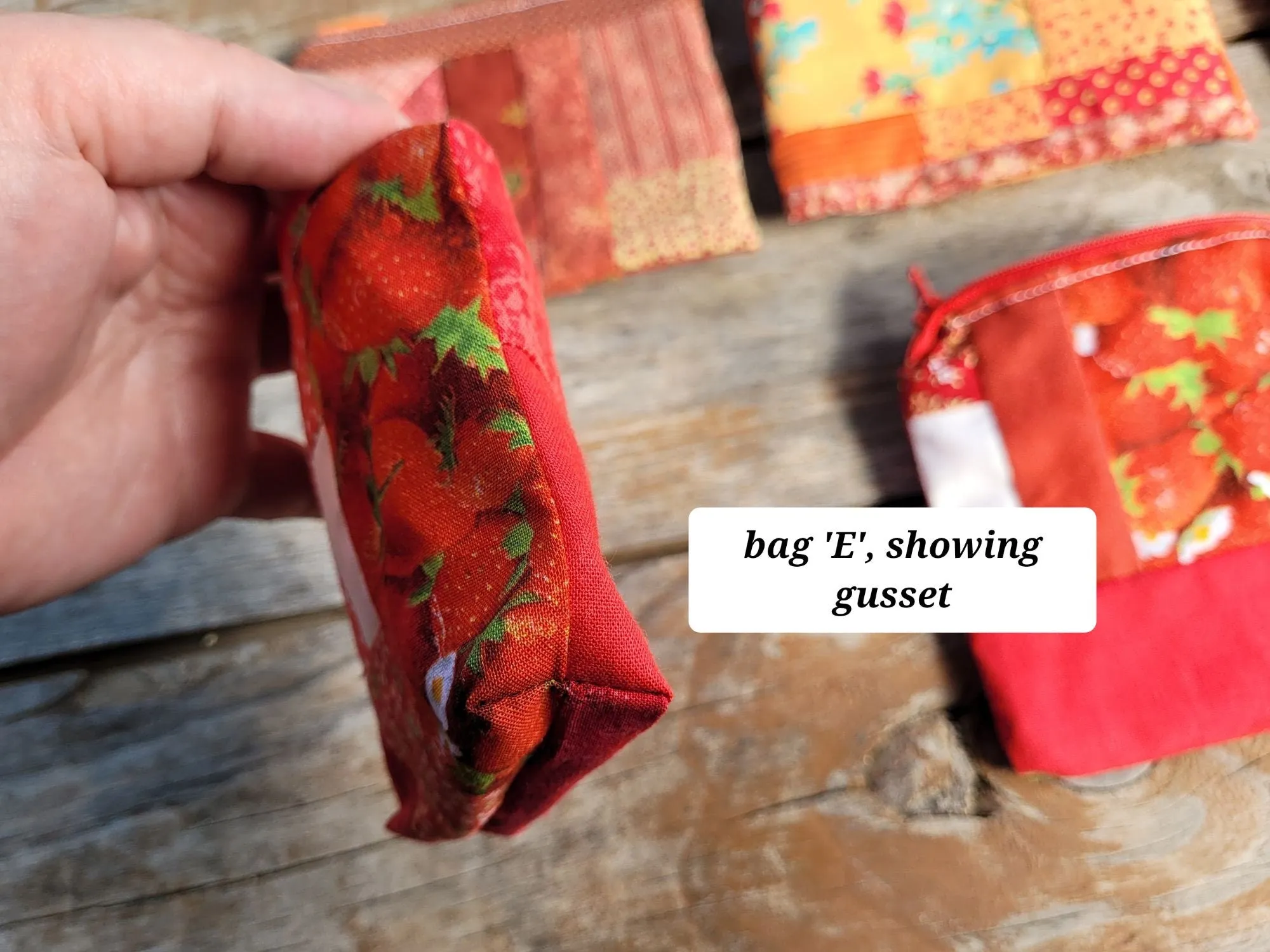 Patchwork Coin Purse | Small Cosmetic Pouch | Gift for Her