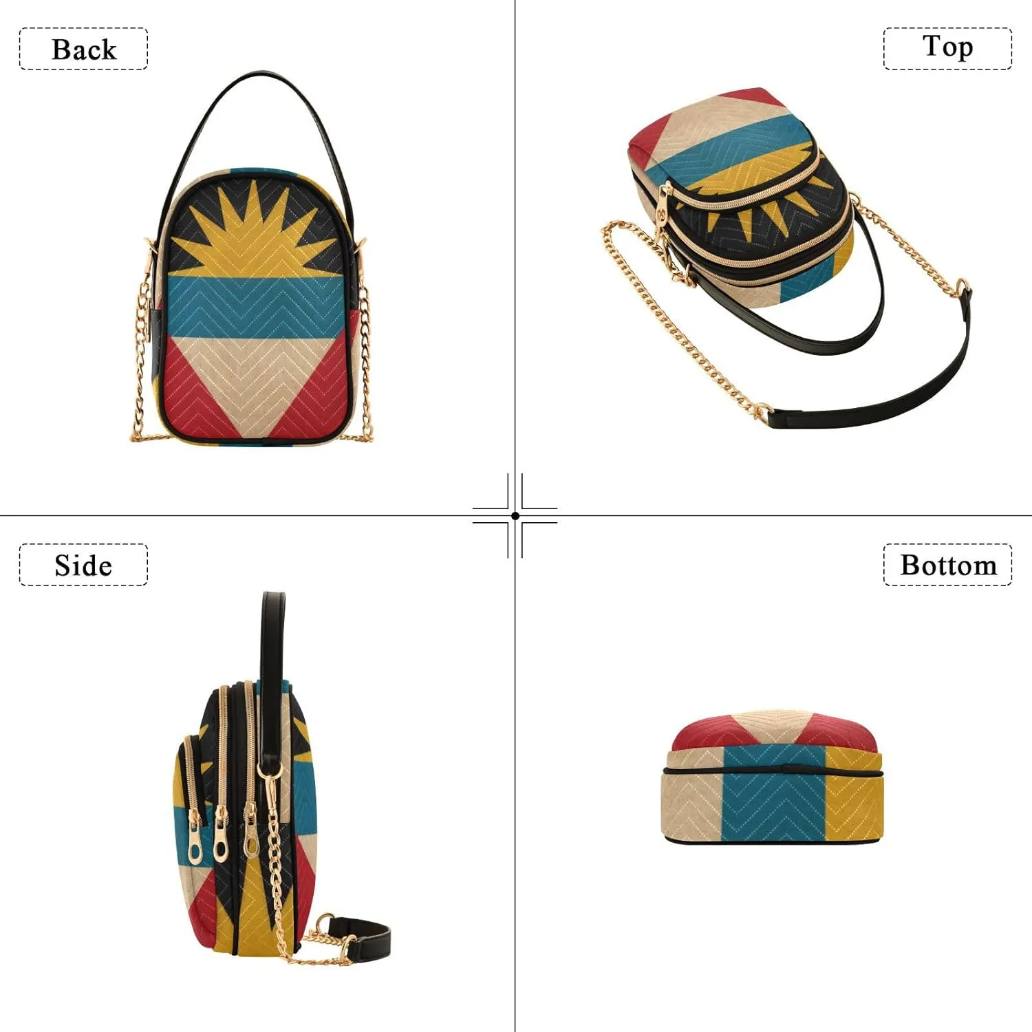 Patriot Flag Cell Phone Purse Crossbody Handbag Durable Shoulder Bag Sturdy Travel Pouch
