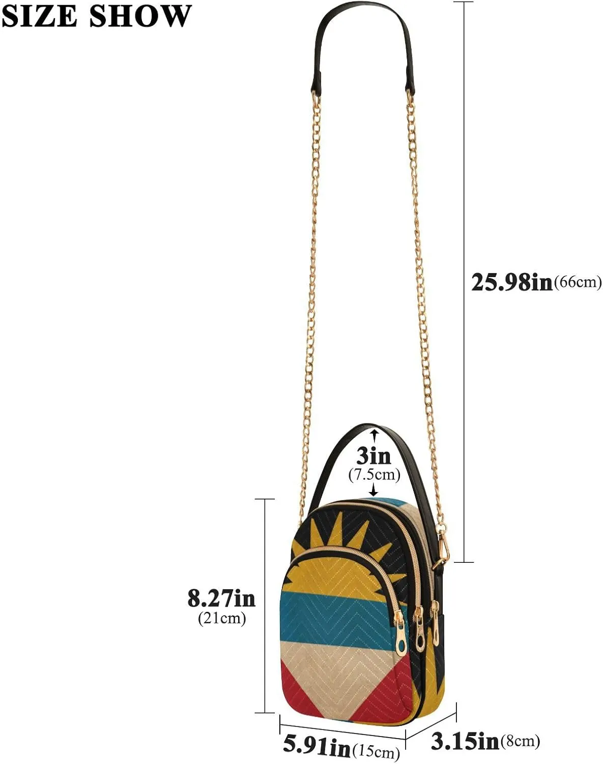 Patriot Flag Cell Phone Purse Crossbody Handbag Durable Shoulder Bag Sturdy Travel Pouch