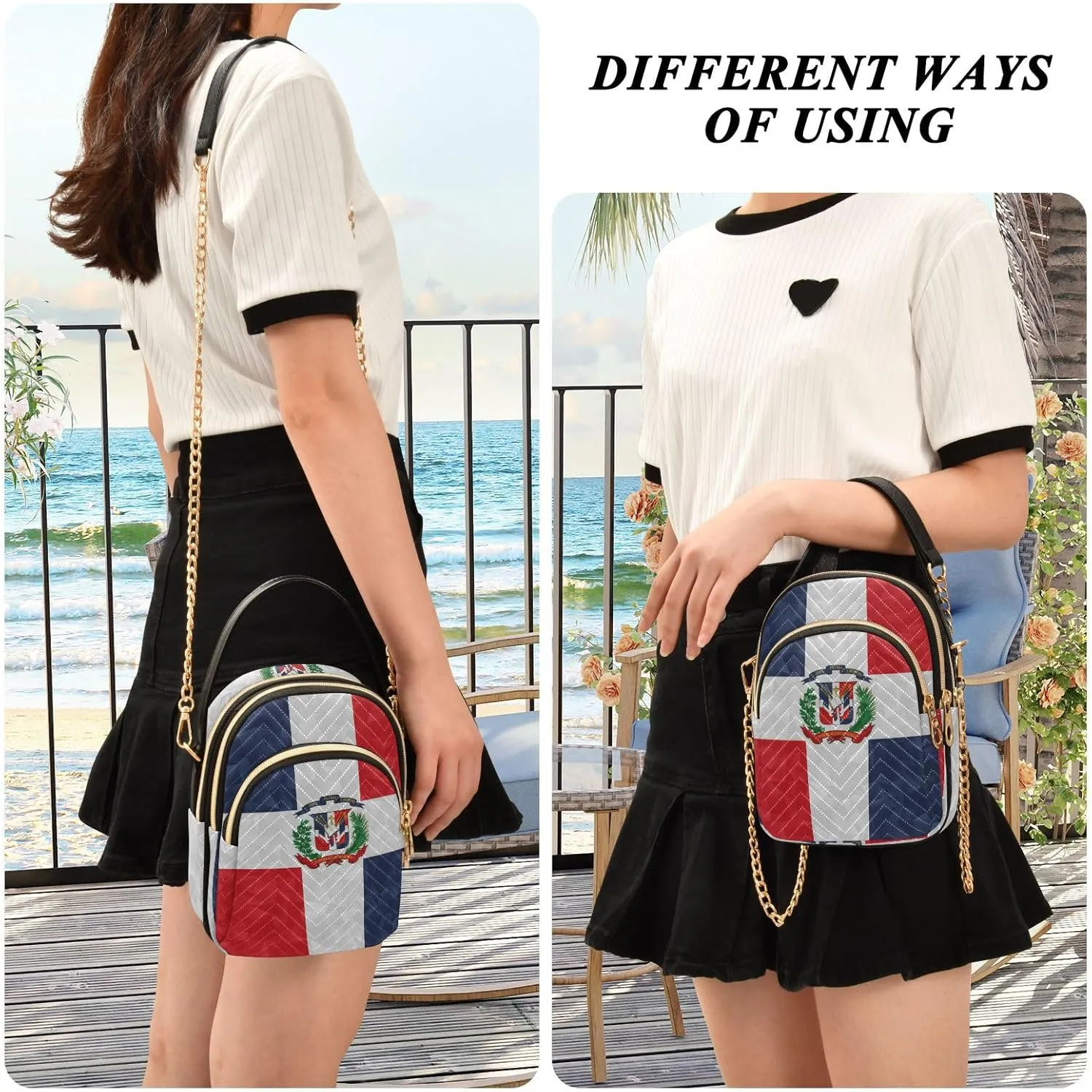 Patriot Flag Cell Phone Purse Crossbody Handbag Durable Shoulder Bag Sturdy Travel Pouch
