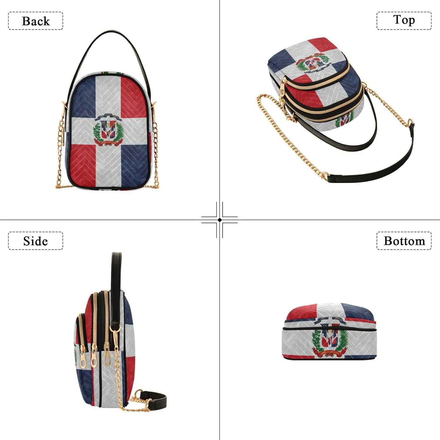 Patriot Flag Cell Phone Purse Crossbody Handbag Durable Shoulder Bag Sturdy Travel Pouch