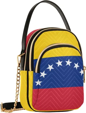 Patriot Flag Cell Phone Purse Crossbody Handbag Durable Shoulder Bag Sturdy Travel Pouch