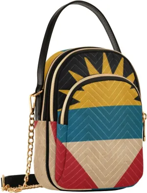 Patriot Flag Cell Phone Purse Crossbody Handbag Durable Shoulder Bag Sturdy Travel Pouch