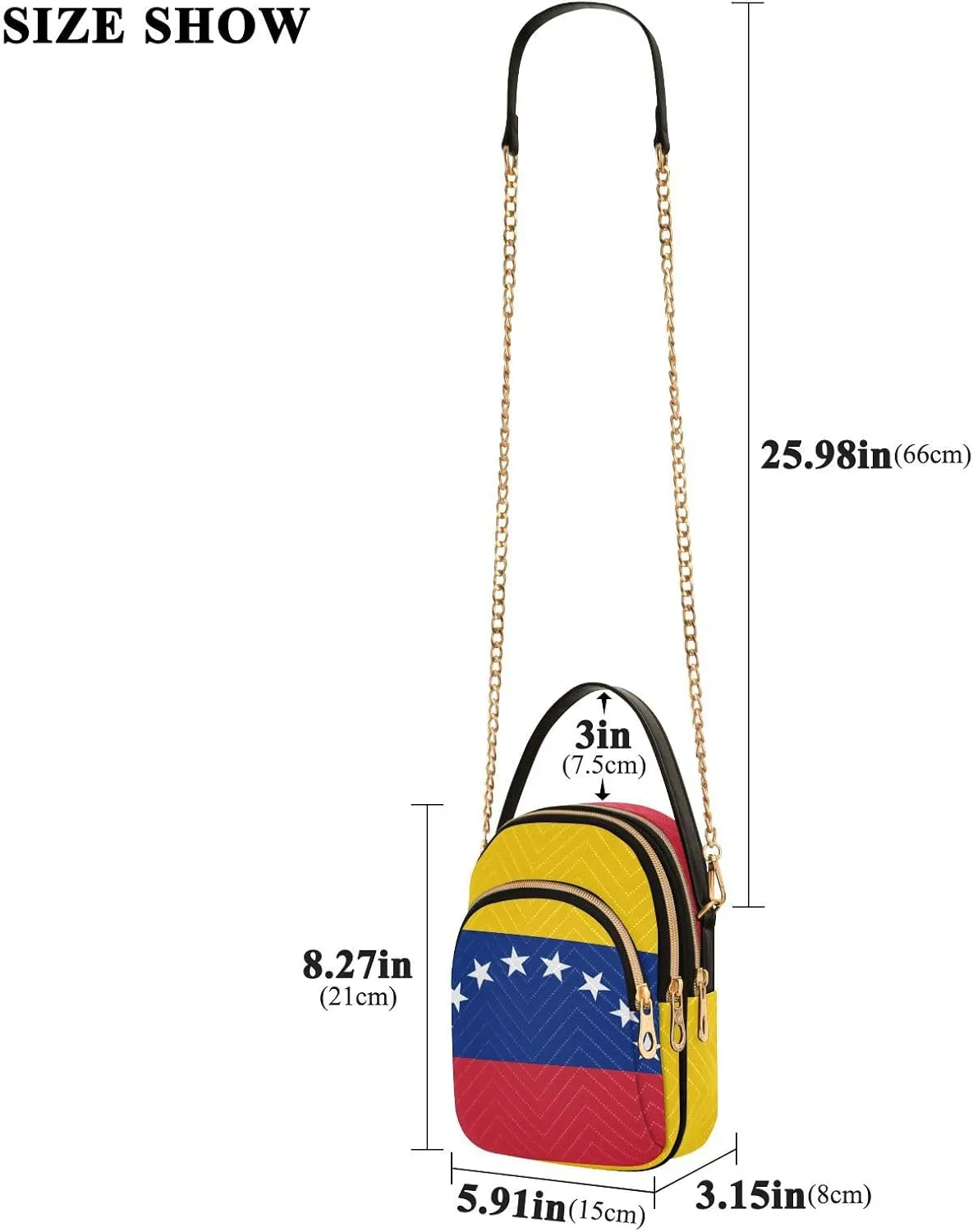Patriot Flag Cell Phone Purse Crossbody Handbag Durable Shoulder Bag Sturdy Travel Pouch