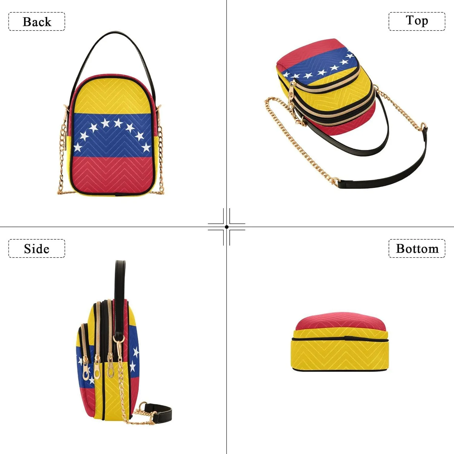 Patriot Flag Cell Phone Purse Crossbody Handbag Durable Shoulder Bag Sturdy Travel Pouch