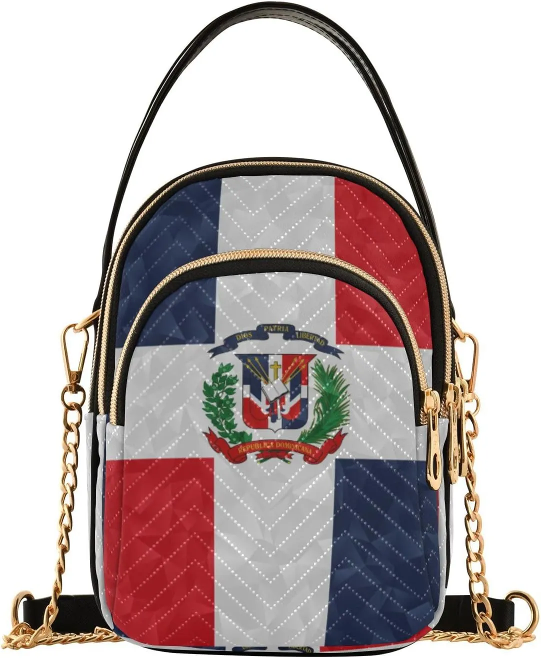Patriot Flag Cell Phone Purse Crossbody Handbag Durable Shoulder Bag Sturdy Travel Pouch