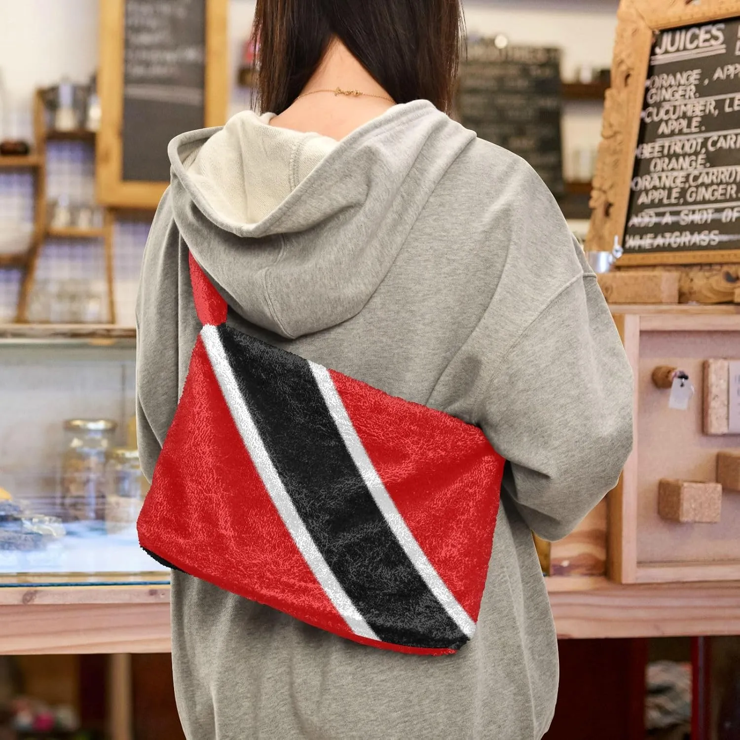 Patriot Flag Women Boho Handbag Underarm Bag Tote Bag Shoulder Bag Crossbody Bag