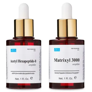 Peptide Duo – Acetyl Hexapeptide 1.0 fl. oz.   Matrixyl 3000 1.0 fl. oz. for Smooth-Looking, Firm Skin