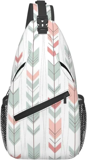 Peruvian Arrow Vintage Art Men'S Chest Bag Sling Backpack Crossbody Shoulder Bag Travel Hiking Daypack