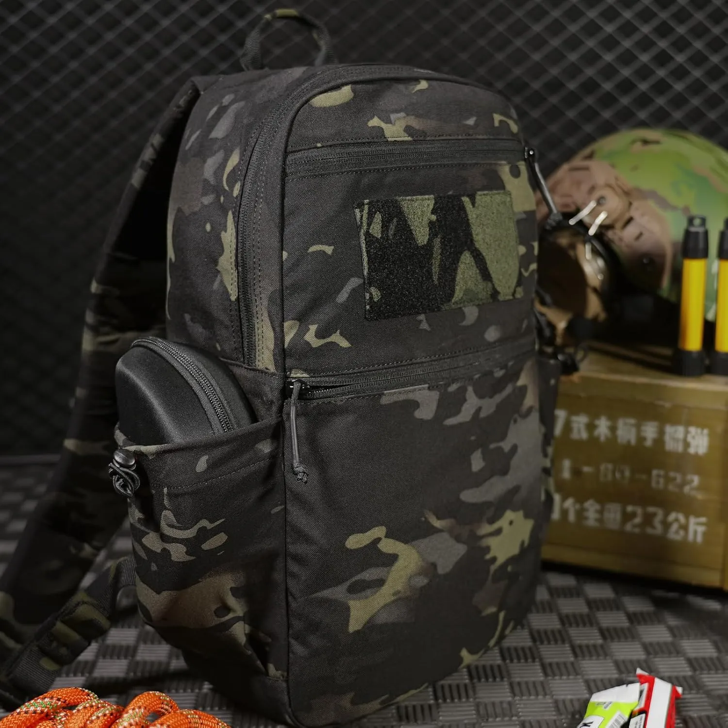 PETAC GEAR 14L Daypack Outdoor EDC Backpack Lightweight Tactical Range Pack Travel Hiking waterproof Daypacks (MK)