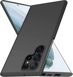 Phone Case Samsung Galaxy S23 Ultra Slim Hard Back Cover - Matte Black
