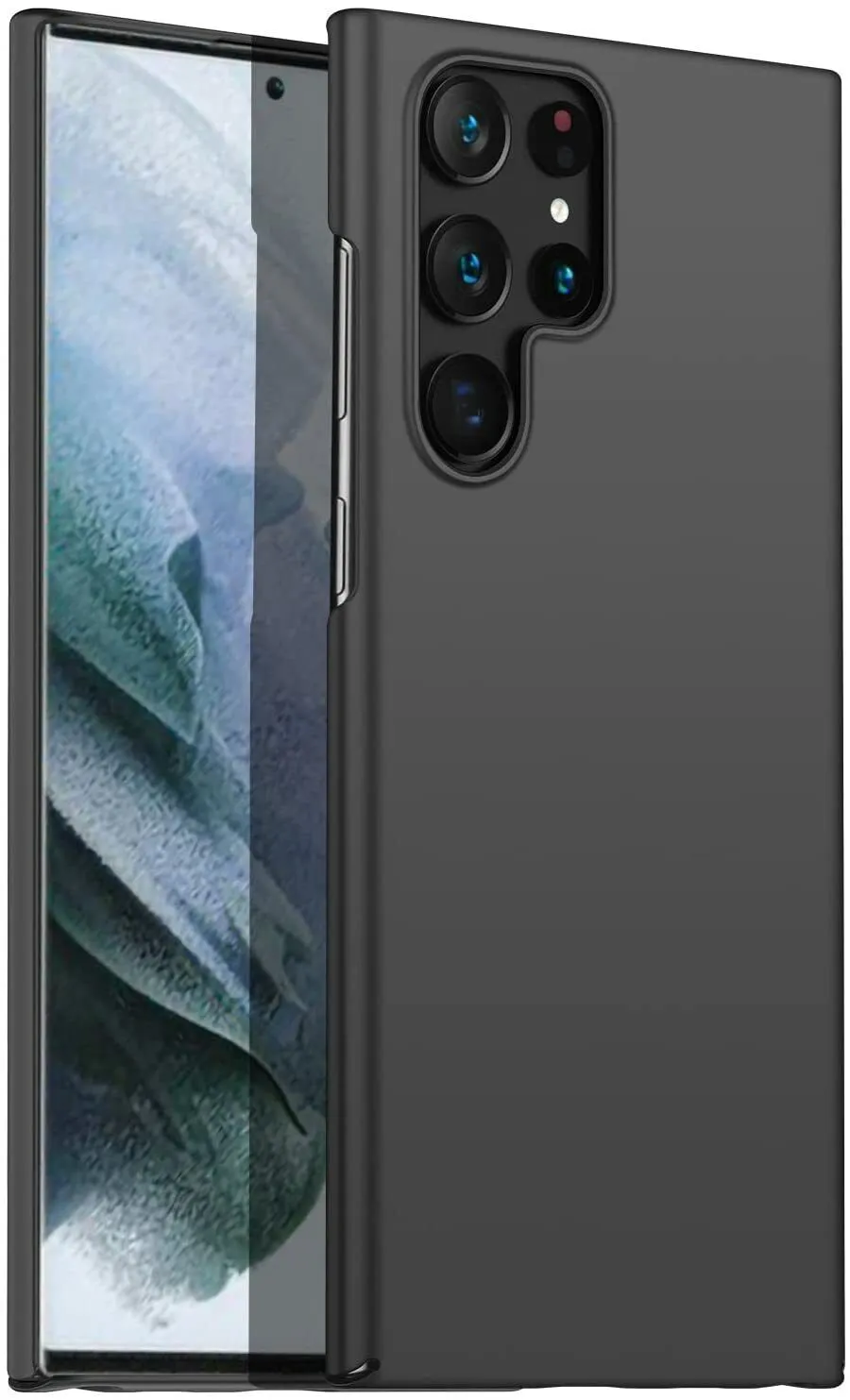 Phone Case Samsung Galaxy S23 Ultra Slim Hard Back Cover - Matte Black