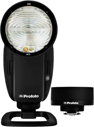 Profoto A10 On-Camera Flash Light for Canon Bundle with Profoto Connect-The Button-Free Trigger for Canon (2 Items)