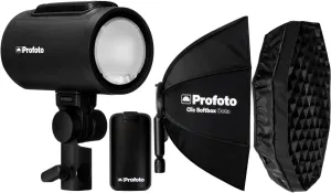 Profoto A2 Monolight - Powerful Studio Lighting Solution with Wireless Connectivity - Professional Photography Lighting Gear Bundle with Softbox, Softgrid and Accessories (4 Items)