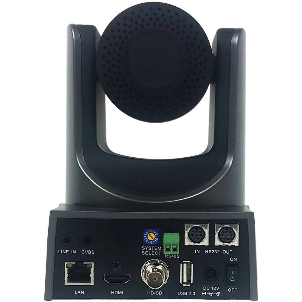 PTZOptics 20X-NDI Broadcast and Conference Camera (Gray)