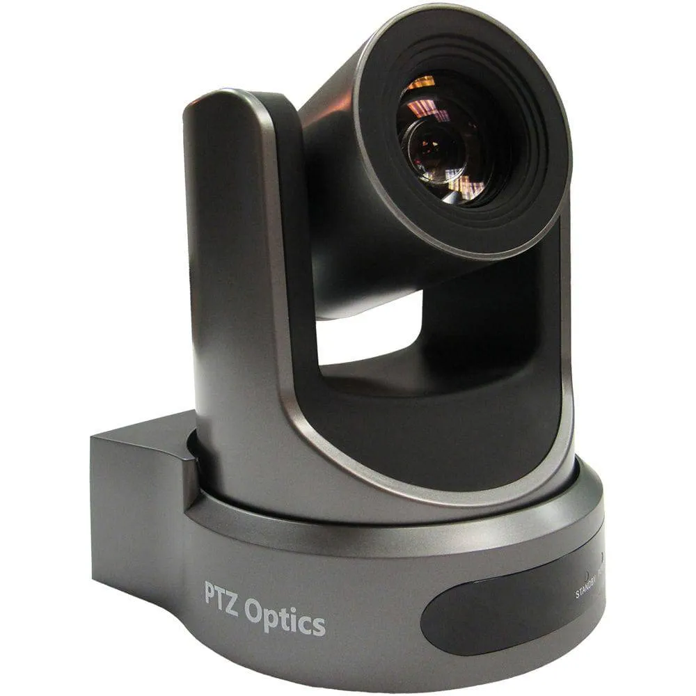 PTZOptics 20X-NDI Broadcast and Conference Camera (Gray)