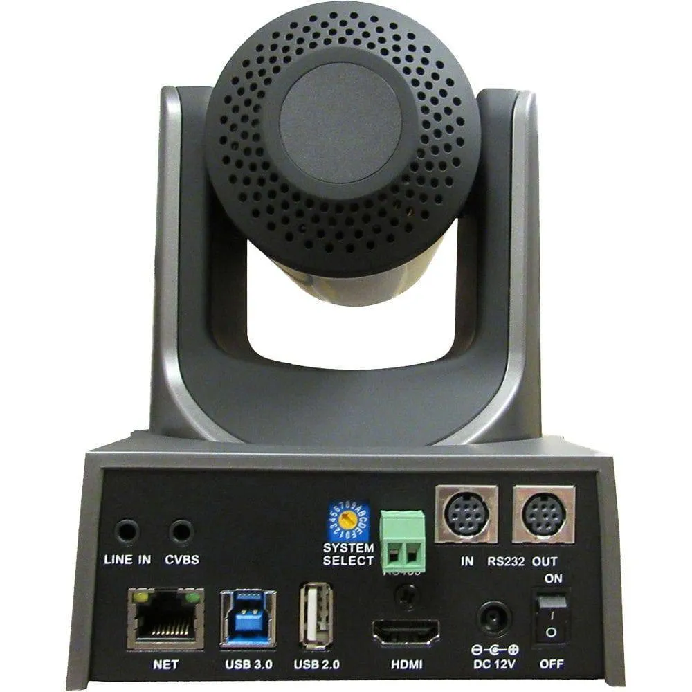 PTZOptics 20x-USB Gen2 Live Streaming PTZ Camera (Gray)