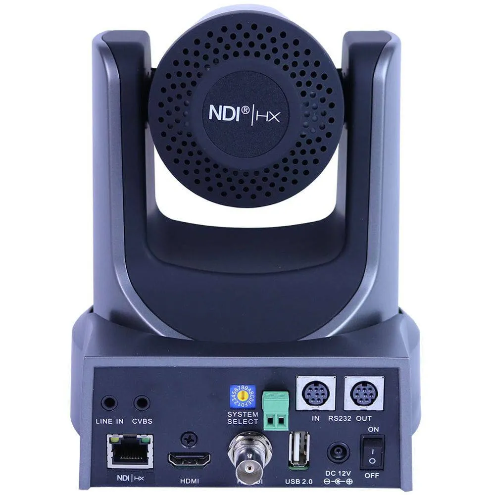 PTZOptics 30X-NDI Broadcast and Conference Camera (Gray)