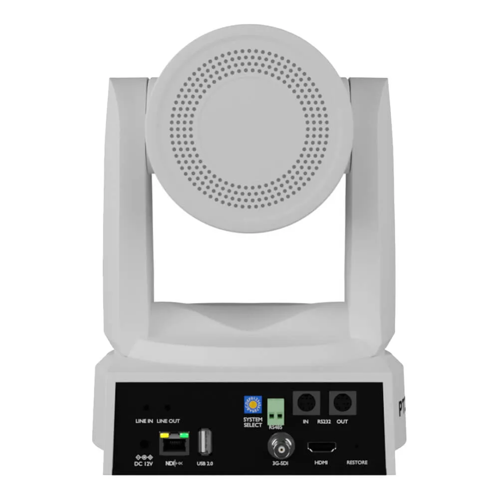 PTZOptics Move 4K NDI/HX PTZ Camera with 30x Optical Zoom (White)