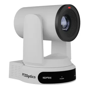 PTZOptics Move 4K NDI/HX PTZ Camera with 30x Optical Zoom (White)