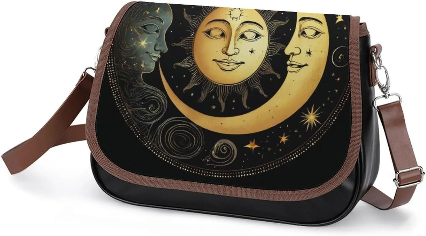 PU Leather Small Crossbody Bag, Waterproof Shoulder Bag Travel Cellphone Purse Handbag