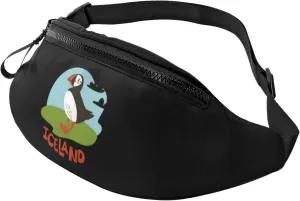 Puffins Animals Of Iceland Set Crossbody waist bag, casual chest bag