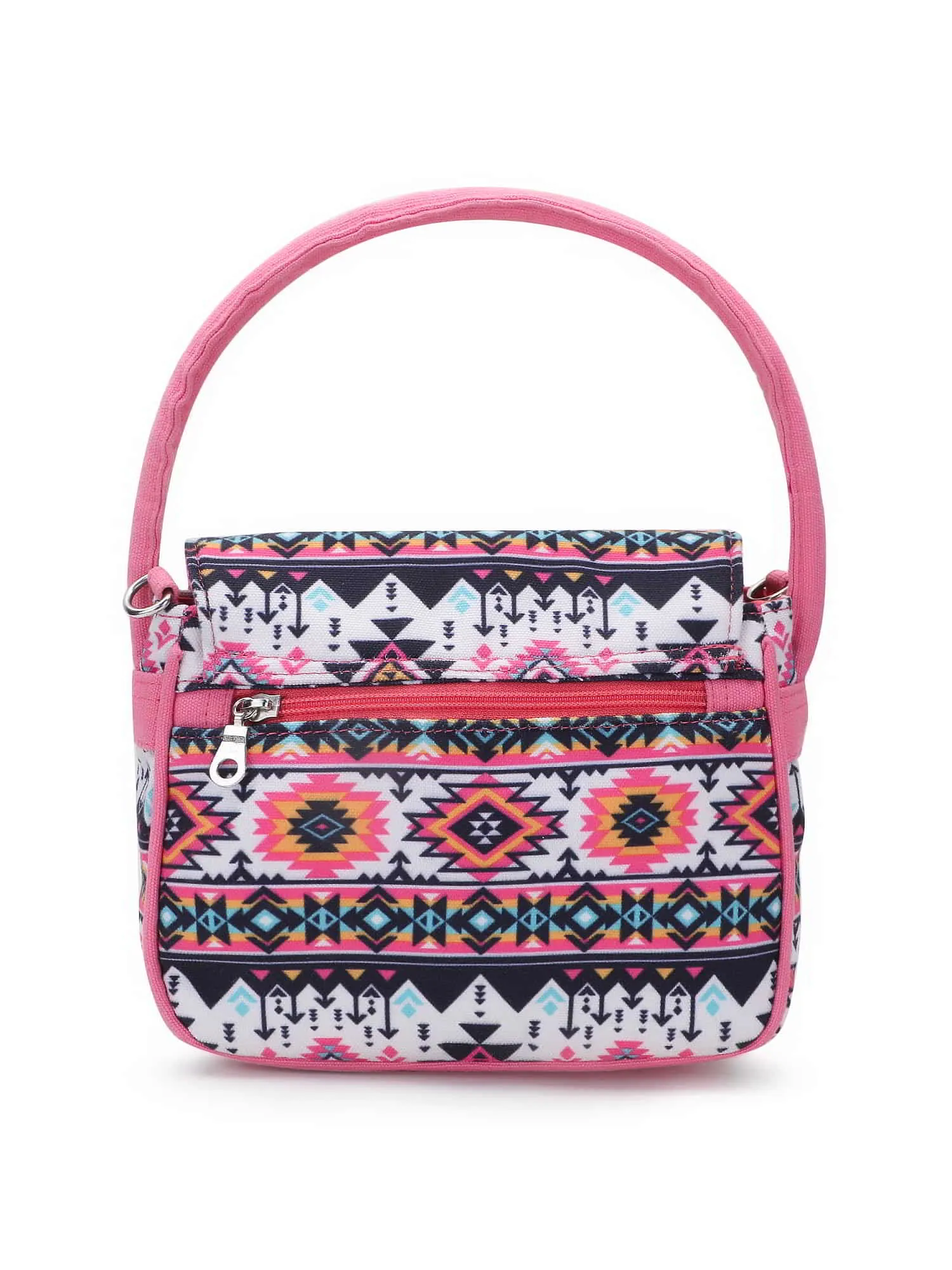 Rangoli Cotton Canvas Ethnic Motifs Printed Handheld Bag