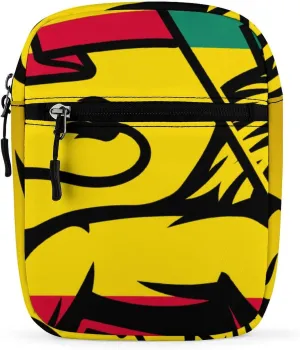 Rasta Lion Flag Reggae Music Crossbody Bag Small Shoulder Bag Waterproof, Lightweight And Convenient