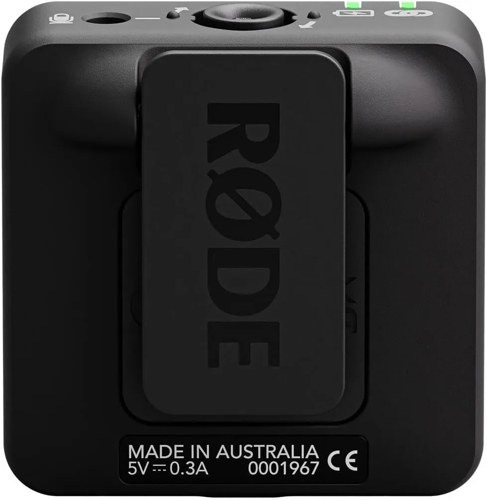 RØDE Wireless ME Dual Set Ultra-Compact Wireless Microphone System with Built-in Microphones, GainAssist Technology and 100m Range for Filmmaking, Interviews and Content Creation (Black)