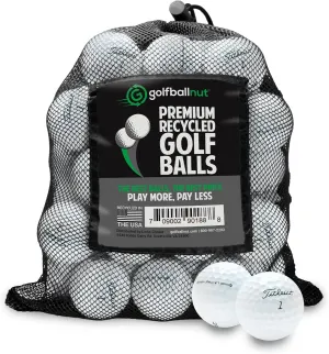 Recycled Golf Balls for Titleist Pro V1 2021 - Premium Performance Used Golf Balls Bulk 4A Near Mint Condition – Includes Mesh Bag – (24-48)-Pack