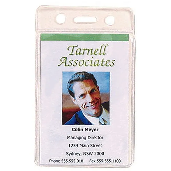 Rexel Id Pouch Soft Portrait 62mm x 104mm, 10 Pack