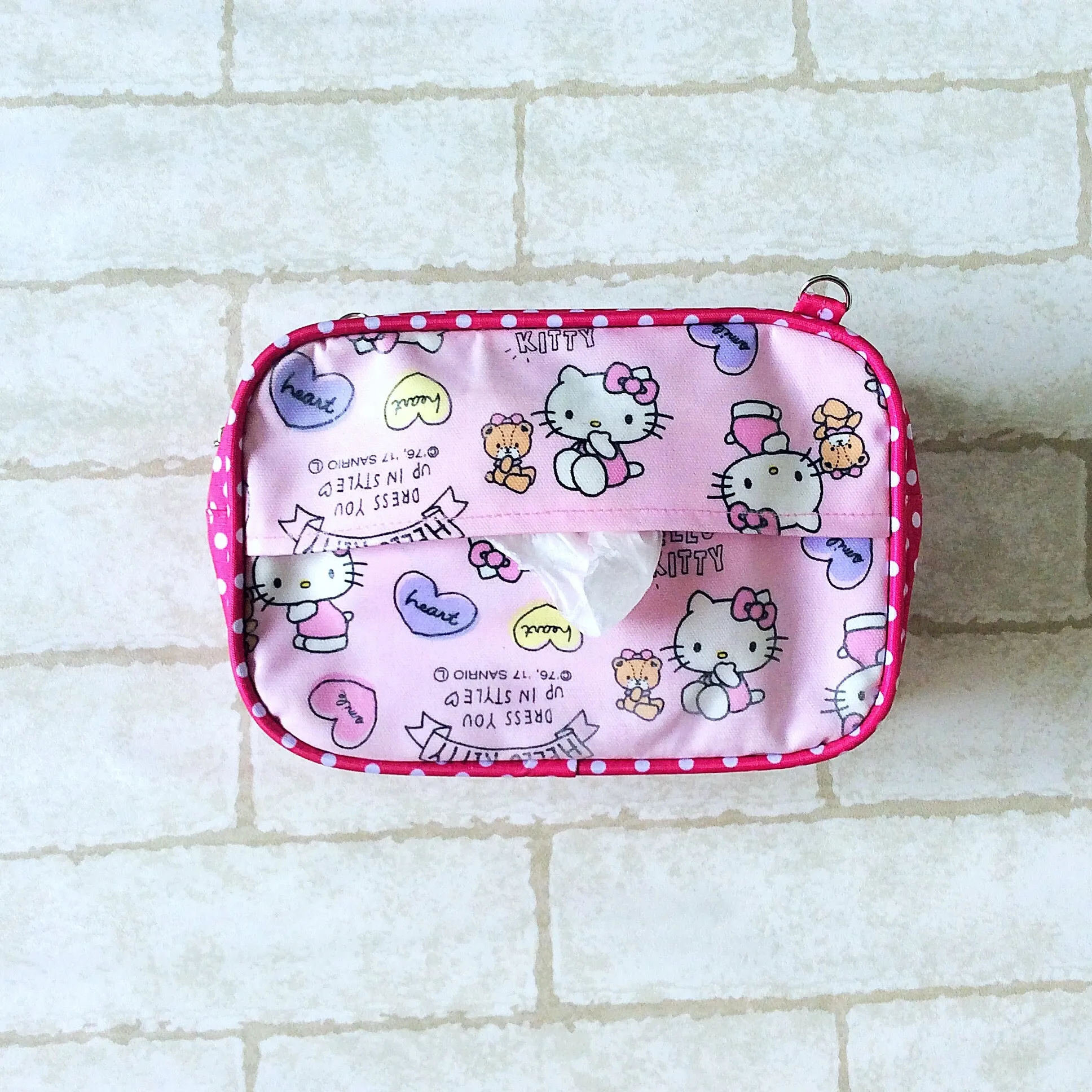 ROOMY WET AND DRY Pocket Tissue cum Cosmetic Pouch | WET AND DRY Pocket Tissue Pouch | Cosmetic Pocket Wet and Dry HK Design 8B09